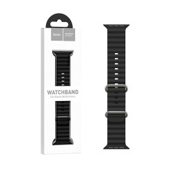 Hoco Double Buckle Silicone Bracelet for iWatch WA12 Original Series Marine (38/40/41mm) Black Hoco Double Buckle Silicone Bracelet for iWatch WA12 Original Series Marine (38/40/41mm) Black